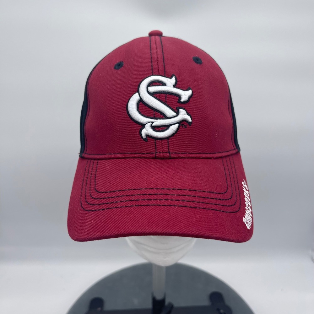 Starter South Carolina Gamecocks Adult OSFM Garnet Black Hat USC Baseball Cap - Picture 4 of 9